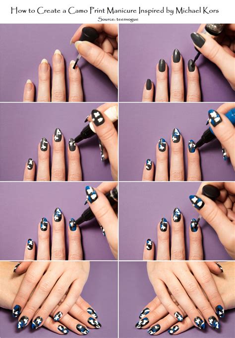 How to Create a Camo Print Manicure Inspired by .